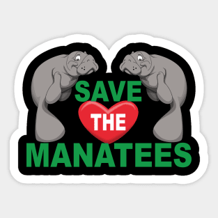 Save the Manatees Sticker